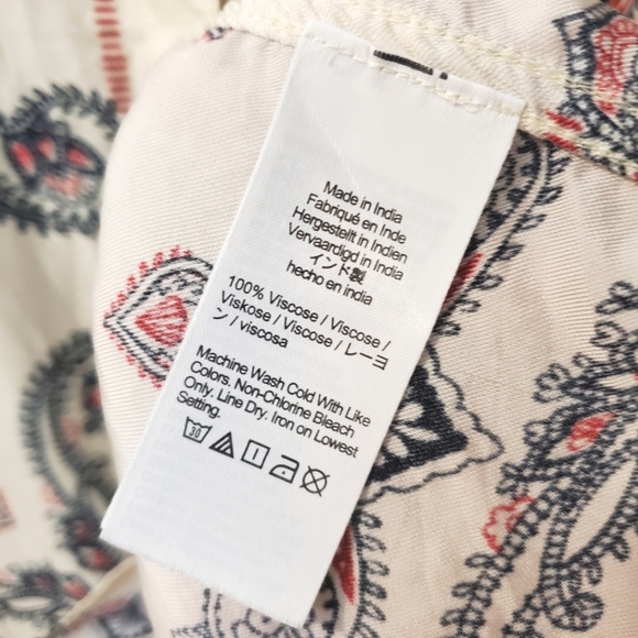 J Crew - Drapey paisley-print shirt - Size L - Picture 8 of 9